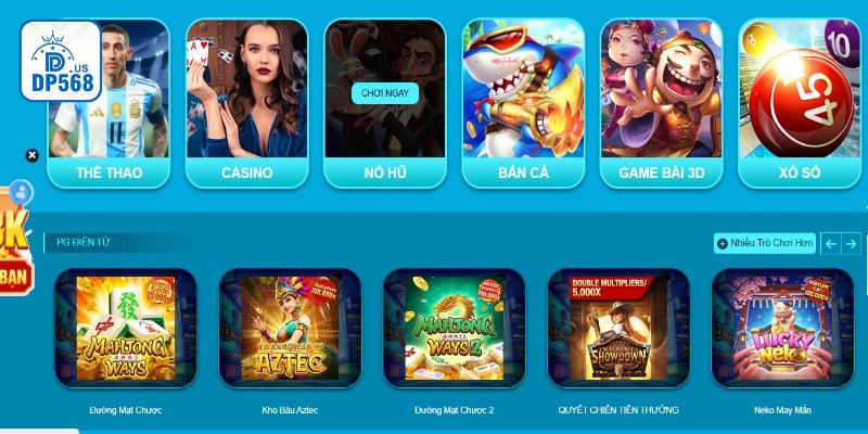 Sảnh game nổi bật từ các hãng danh tiếng
