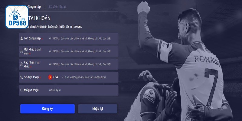 Truy cập link vào nhà cái để tạo tài khoản